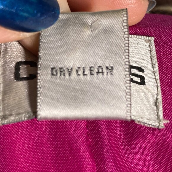 Chicos Womens Floral Embellished Jacket Statement knit Brown Pink spring large - Picture 10 of 11